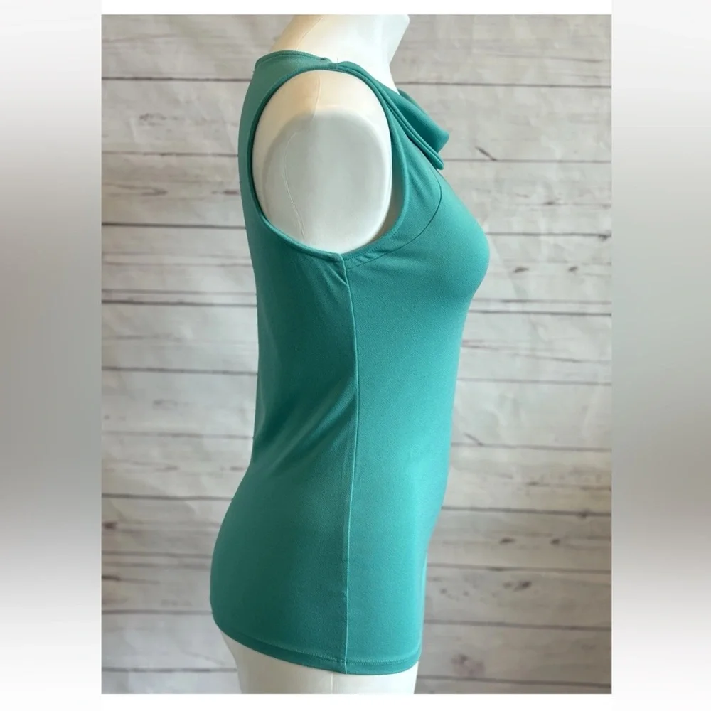 Ann Taylor Sleeveless Tank Top Size XS Mint Green Cowl Neckline NWOT - Picture 3 of 7
